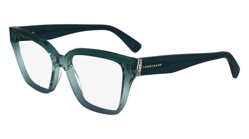 LONGCHAMP Donna LO2733 430 Montature da vista Acetato Petrolio  Squadrata Normale Normale