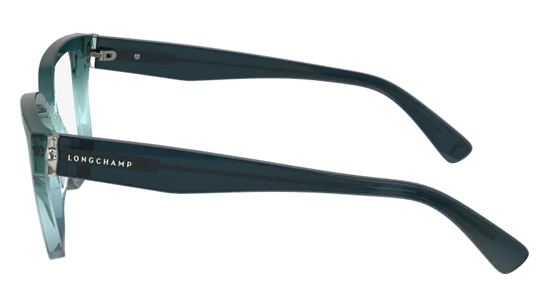 LONGCHAMP Donna LO2733 430 Montature da vista Acetato Petrolio Squadrata Normale Normale miniatura 3