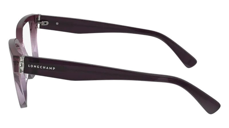 LONGCHAMP Donna LO2733 500 Montature da vista Acetato Viola Squadrata Normale Normale miniatura 3