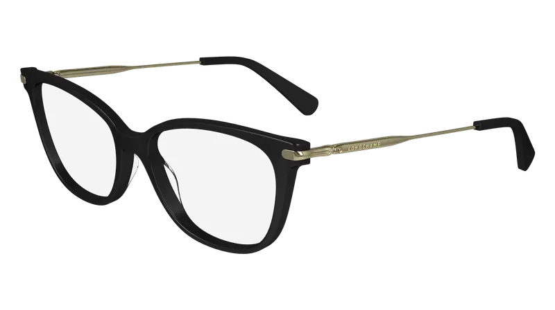 LONGCHAMP Donna LO2735 001 Montature da vista Acetato Nero  Cat Eye Normale Normale