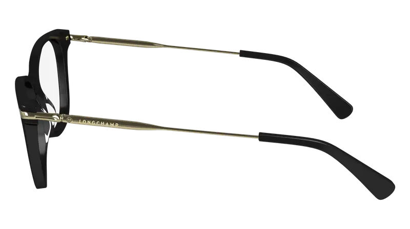 LONGCHAMP Donna LO2735 001 Montature da vista Acetato Nero Cat Eye Normale Normale miniatura 3