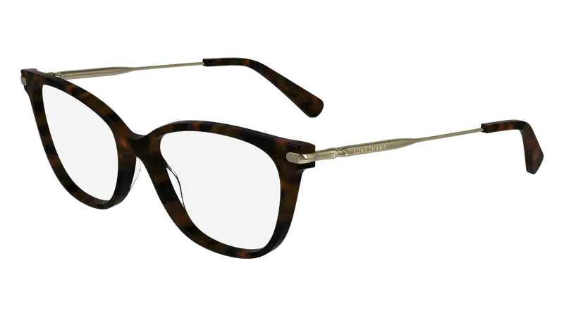 LONGCHAMP Donna LO2735 242 Montature da vista Acetato Havana  Cat Eye Normale Normale