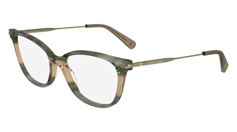 LONGCHAMP Donna LO2735 308 Montature da vista Acetato Verde  Cat Eye Normale Normale