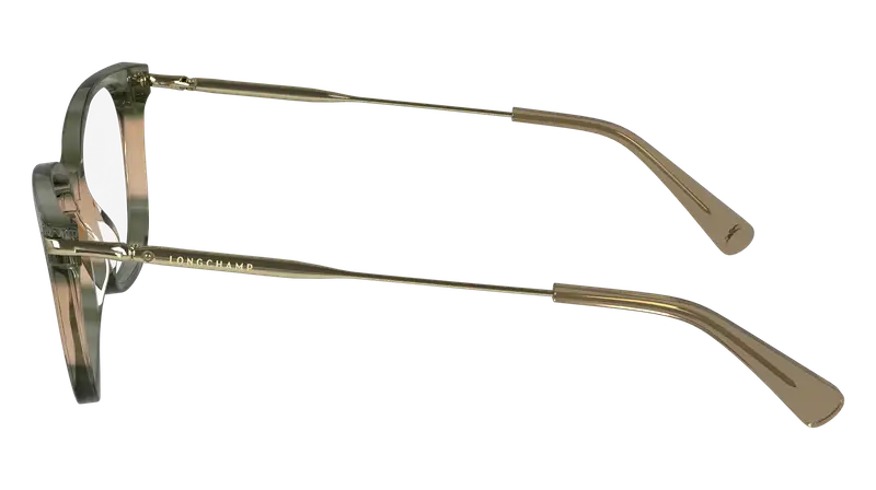 LONGCHAMP Donna LO2735 308 Montature da vista Acetato Verde Cat Eye Normale Normale miniatura 3