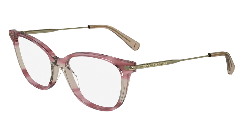 LONGCHAMP Donna LO2735 616 Montature da vista Acetato Rosa  Cat Eye Normale Normale