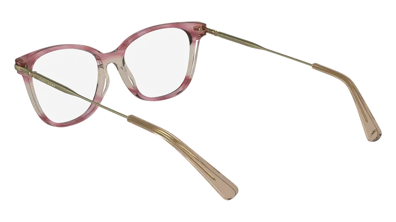 LONGCHAMP Donna LO2735 616 Montature da vista Acetato Rosa Cat Eye Normale Normale miniatura 2