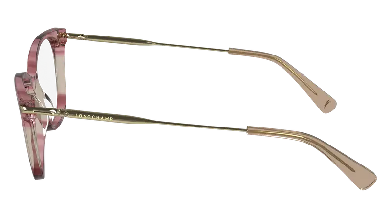 LONGCHAMP Donna LO2735 616 Montature da vista Acetato Rosa Cat Eye Normale Normale miniatura 3