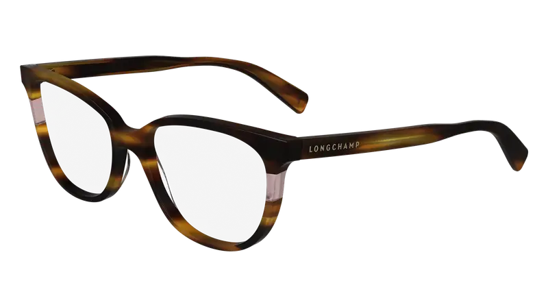 LONGCHAMP Donna LO2739 228 Montature da vista Acetato Havana  Squadrata Normale Normale