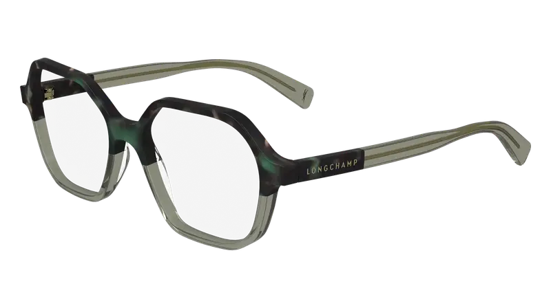 LONGCHAMP Donna LO2740 311 Montature da vista Acetato Verde  Squadrata Normale Normale