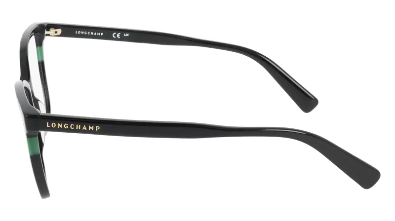 LONGCHAMP Donna LO2741 001 Montature da vista Acetato Nero Squadrata Normale miniatura 2