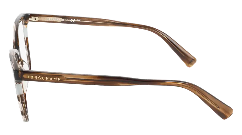 LONGCHAMP Donna LO2741 211 Montature da vista Acetato Marrone Squadrata Normale miniatura 2