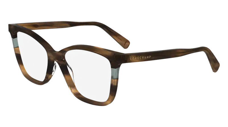 LONGCHAMP Donna LO2741 211 Montature da vista Acetato Marrone  Squadrata Normale Normale