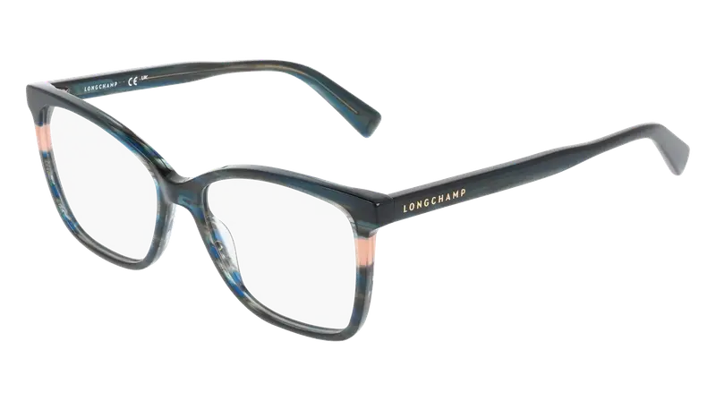 LONGCHAMP Donna LO2741 308 Montature da vista Acetato Verde  Squadrata Normale