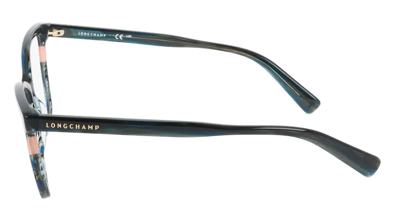 LONGCHAMP Donna LO2741 308 Montature da vista Acetato Verde Squadrata Normale miniatura 2