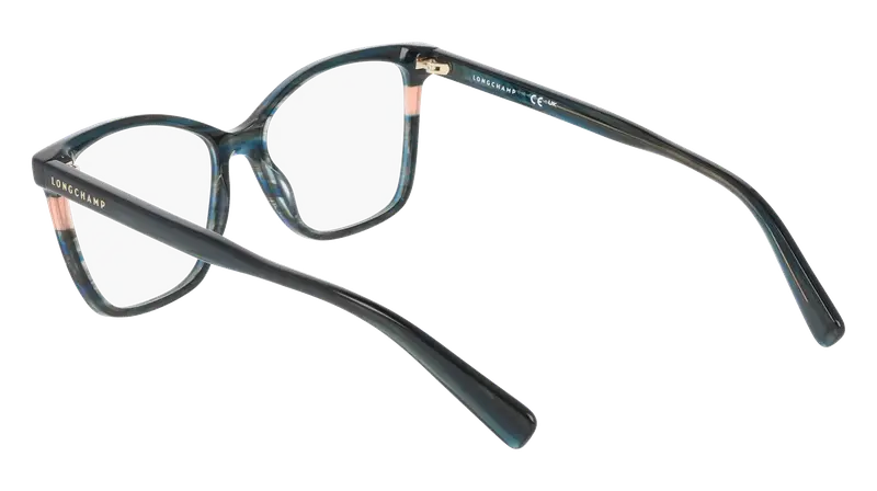 LONGCHAMP Donna LO2741 308 Montature da vista Acetato Verde Squadrata Normale miniatura 3