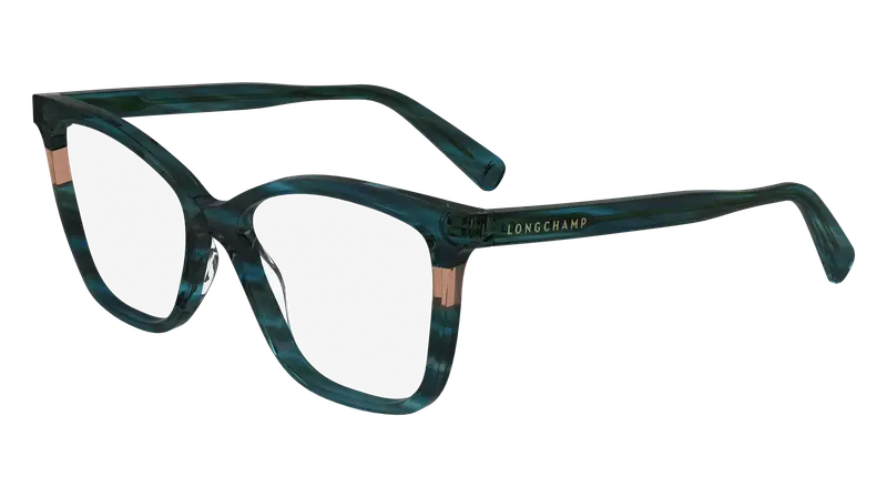 LONGCHAMP Donna LO2741 308 Montature da vista Acetato Verde  Squadrata Normale Normale