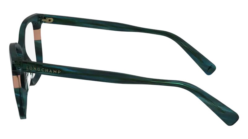 LONGCHAMP Donna LO2741 308 Montature da vista Acetato Verde Squadrata Normale Normale miniatura 3