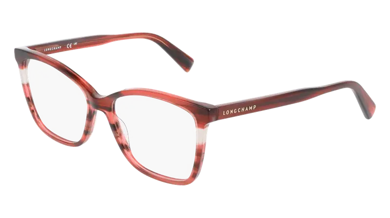 LONGCHAMP Donna LO2741 607 Montature da vista Acetato Rosso  Squadrata Normale