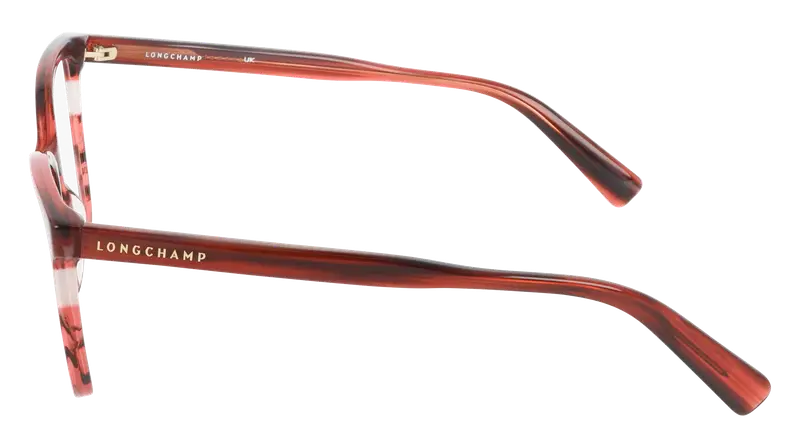 LONGCHAMP Donna LO2741 607 Montature da vista Acetato Rosso Squadrata Normale miniatura 2