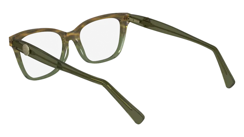 LONGCHAMP Donna LO2744 306 Montature da vista Acetato Verde Squadrata Normale Normale miniatura 2