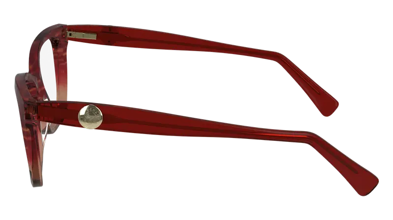 LONGCHAMP Donna LO2744 606 Montature da vista Acetato Rosso Squadrata Normale Normale miniatura 3