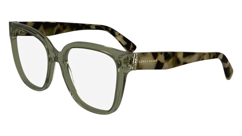 LONGCHAMP Donna LO2745 311 Montature da vista Acetato Verde  Squadrata Normale Normale