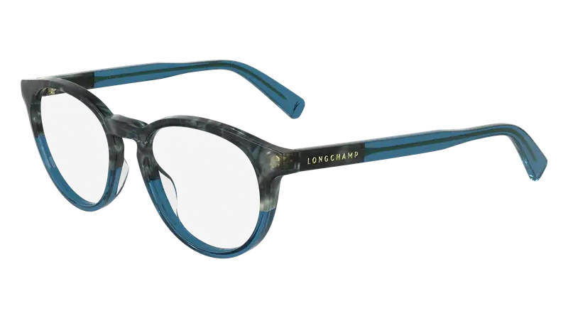 LONGCHAMP Donna LO2752 408 Montature da vista Acetato Blu  Geometrica Normale