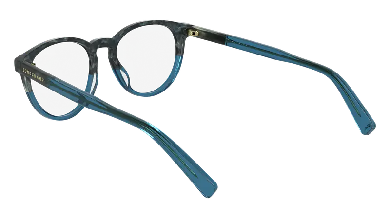 LONGCHAMP Donna LO2752 408 Montature da vista Acetato Blu Geometrica Normale miniatura 3