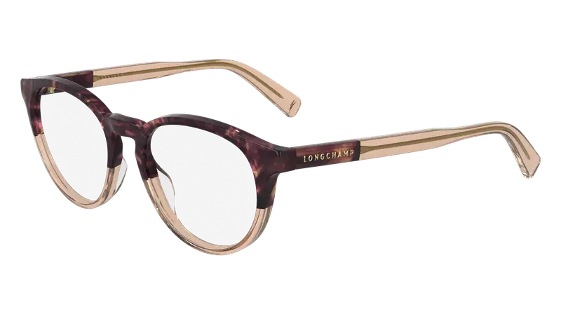 LONGCHAMP Donna LO2752 608 Montature da vista Acetato Rosso  Geometrica Normale