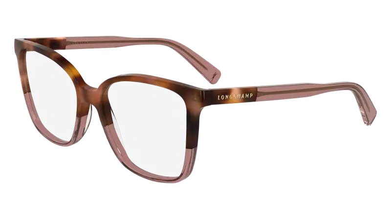 LONGCHAMP Donna LO2753 219 Montature da vista Acetato Havana  Farfalla Normale