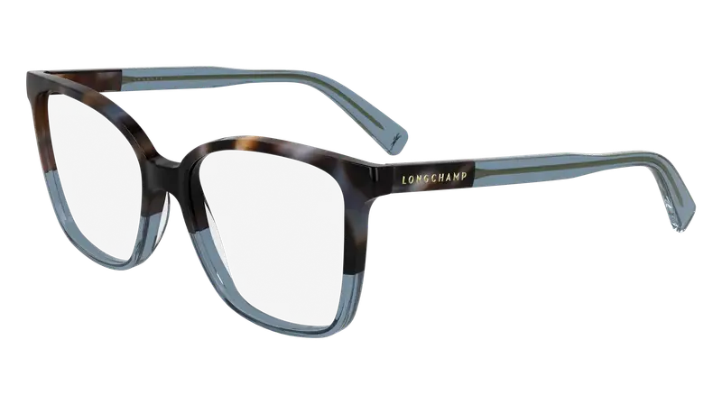 LONGCHAMP Donna LO2753 432 Montature da vista Acetato Blu  Farfalla Normale