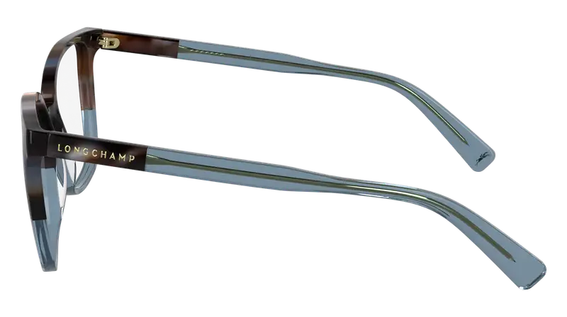 LONGCHAMP Donna LO2753 432 Montature da vista Acetato Blu Farfalla Normale miniatura 2