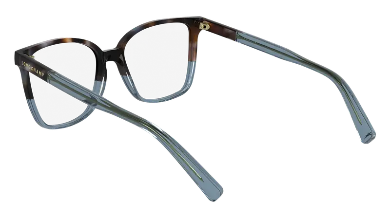 LONGCHAMP Donna LO2753 432 Montature da vista Acetato Blu Farfalla Normale miniatura 3