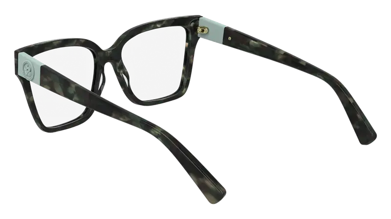 LONGCHAMP Donna LO2754 306 Montature da vista Acetato Verde Squadrata Normale miniatura 3