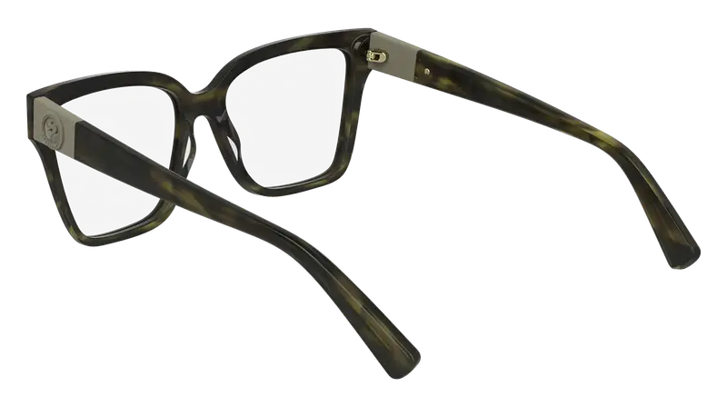 LONGCHAMP Donna LO2754 308 Montature da vista Acetato Verde Squadrata Normale miniatura 3