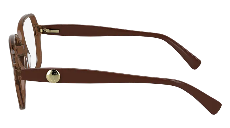 LONGCHAMP Donna LO2757 200 Montature da vista Acetato Marrone Squadrata Normale miniatura 2