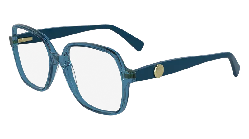 LONGCHAMP Donna LO2757 400 Montature da vista Acetato Blu  Squadrata Normale