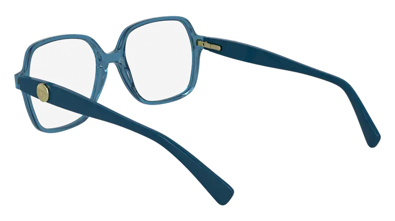 LONGCHAMP Donna LO2757 400 Montature da vista Acetato Blu Squadrata Normale miniatura 3