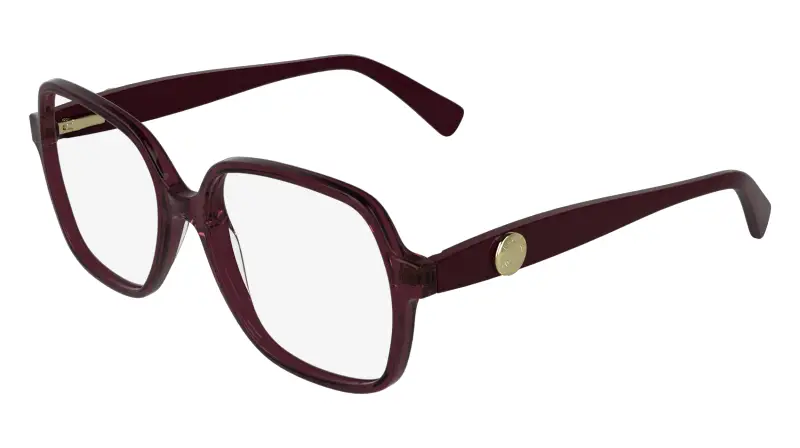 Donna LO2757 601 Montature da vista Acetato Bordeaux Squadrata Normale
