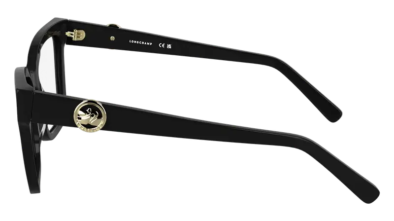 LONGCHAMP Donna LO2761 001 Montature da vista Acetato Nero Farfalla Normale miniatura 2