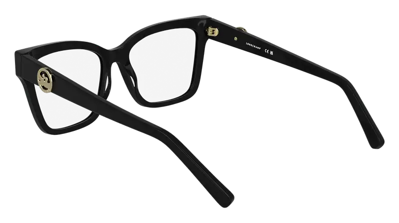 LONGCHAMP Donna LO2761 001 Montature da vista Acetato Nero Farfalla Normale miniatura 3