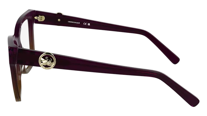 LONGCHAMP Donna LO2761 508 Montature da vista Acetato Farfalla Normale miniatura 2