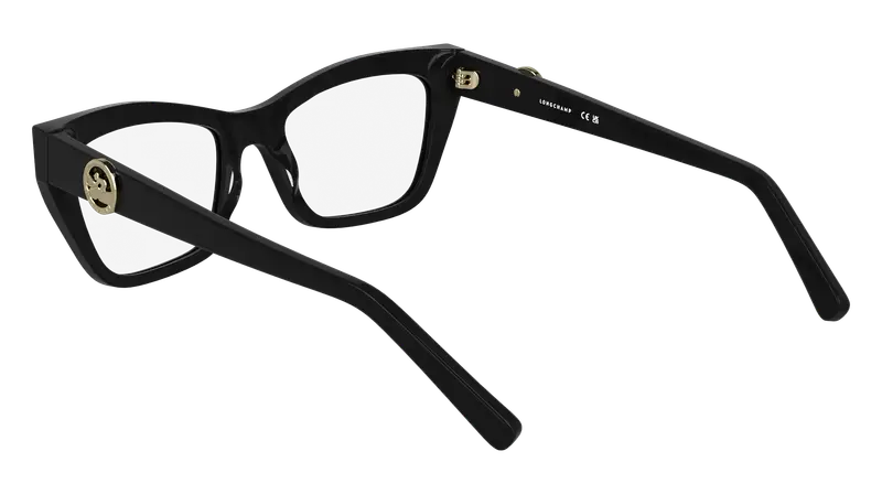 LONGCHAMP Donna LO2762 001 Montature da vista Acetato Nero Squadrata Normale miniatura 3