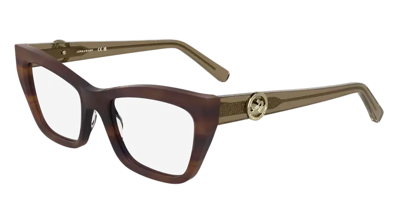 LONGCHAMP Donna LO2762 238 Montature da vista Acetato Marrone  Squadrata Normale