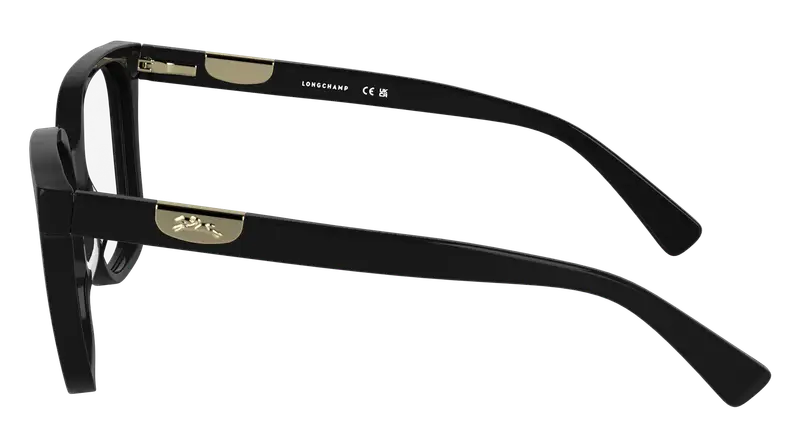 LONGCHAMP Donna LO2765 001 Montature da vista Acetato Nero Squadrata Normale miniatura 2