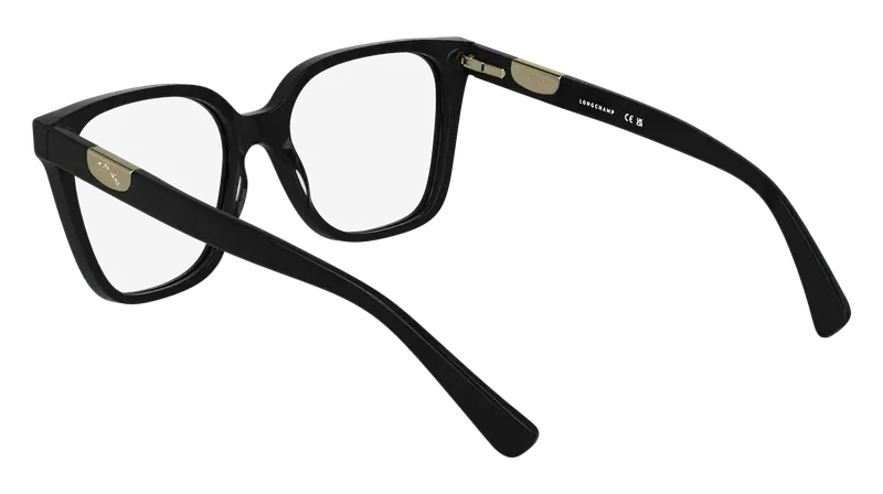 LONGCHAMP Donna LO2765 001 Montature da vista Acetato Nero Squadrata Normale miniatura 3