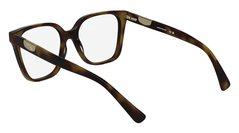 LONGCHAMP Donna LO2765 230 Montature da vista Acetato Havana Squadrata Normale miniatura 3