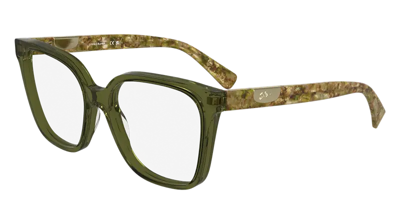 LONGCHAMP Donna LO2765 319 Montature da vista Acetato Verde  Squadrata Normale