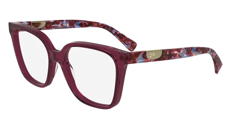 LONGCHAMP Donna LO2765 500 Montature da vista Acetato Viola  Squadrata Normale