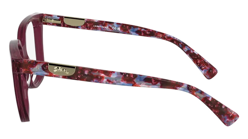 LONGCHAMP Donna LO2765 500 Montature da vista Acetato Viola Squadrata Normale miniatura 2